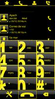 THEME SWIPE DIALER BIG BLACK YELLOW poster