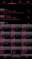 THEME SWIPE DIALER BIG DARK PINK poster