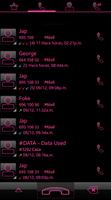 THEME SWIPE DIALER BIG DARK PINK screenshot 2