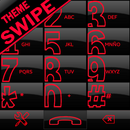 THEME SWIPE DIALER BIG DARK RED APK