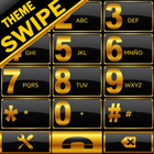 THEME SWIPE DIALER GOLD BLACK icon
