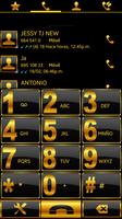 THEME SWIPE DIALER GOLD BLACK poster