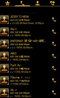 THEME SWIPE DIALER GOLD BLACK screenshot 2