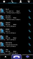 THEME SWIPE DIALER BLACK STORM screenshot 1