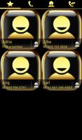 THEME SWIPE DIALER GOLD GLASS screenshot 3