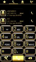THEME SWIPE DIALER GOLD GLASS poster