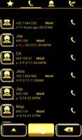 THEME SWIPE DIALER GOLD GLASS screenshot 1