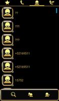 THEME SWIPE DIALER GOLD GLASS screenshot 2