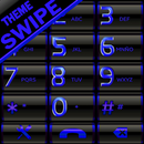 THEME SWIPE DIALER BLUE METAL  APK