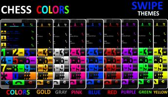 THEME SWIPE DIALER CHESS YELLO capture d'écran 1