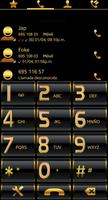 THEME SWIPE DIALER GOLD METAL  Affiche