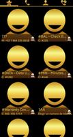 THEME SWIPE DIALER GOLD METAL  screenshot 2