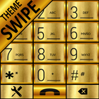 THEME SWIPE DIALER GOLD METAL icône