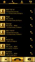 THEME SWIPE DIALER GOLD METAL capture d'écran 3