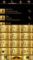 THEME SWIPE DIALER GOLD METAL Affiche