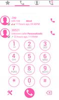 THEME SWIPE DIALER i9 PINK poster