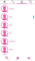 THEME SWIPE DIALER i9 PINK screenshot 1