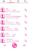 THEME SWIPE DIALER i9 PINK screenshot 2
