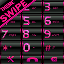 THEME SWIPE DIALER PINK METAL  APK