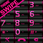 THEME SWIPE DIALER PINK METAL  icon