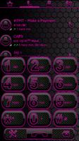 THEME SWIPE DIALER DARK SPACE PINK poster