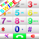 THEME SWIPE DIALER CRAZY COLORS WHITE APK