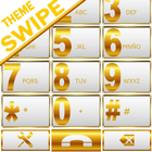 THEME SWIPE DIALER GOLD WHITE icon