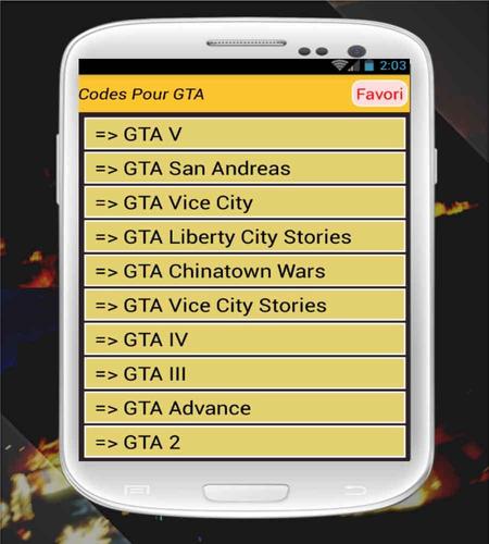 Codes Gta 5 4 San Andreas For Android Apk Download