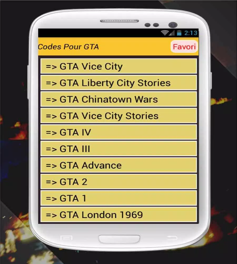 Descarga de APK de Codes GTA : 5 / 4/ san andreas para Android