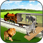 dierlijke trein vervoer-icoon