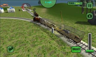 Pociąg Sim Animal transportowa screenshot 2