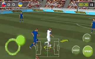 Football Real Hero; Play American Free Soccer Game اسکرین شاٹ 1