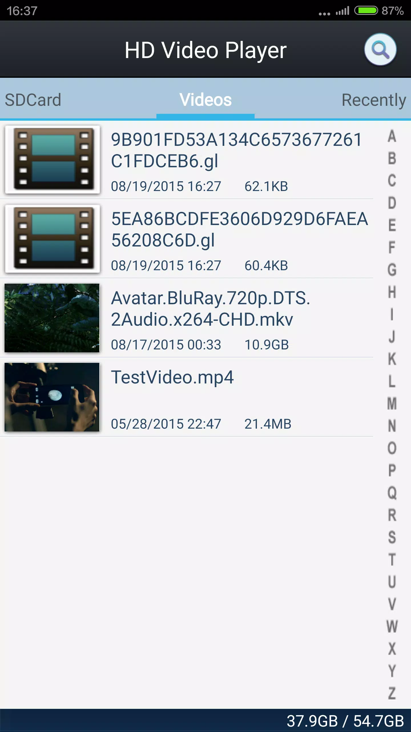 下载高清視頻播放器 3.4安卓版APK