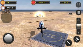 Police Helicopter On Duty 3D 포스터