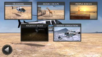 Police Helicopter On Duty 3D capture d'écran 2