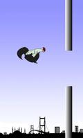 rooster flying game Affiche