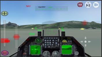 F16 simulation الملصق