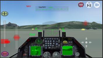 F16 simulation plakat