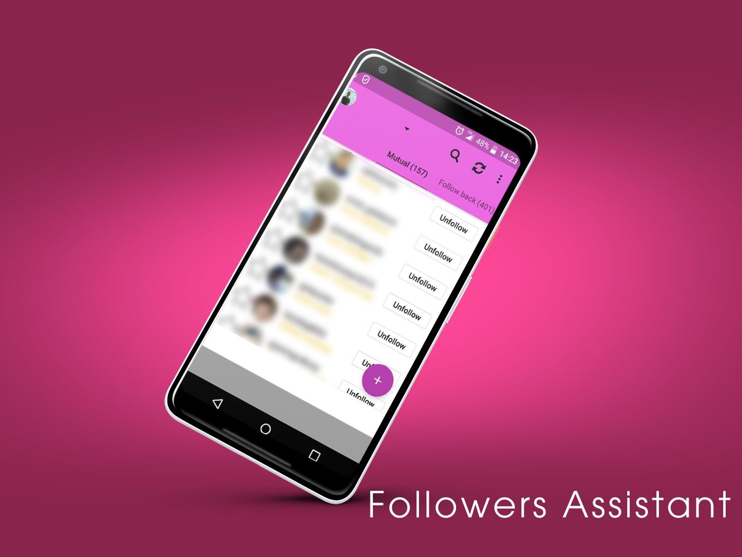 !   followers assistant poster followers assistant screenshot 1 - followers!    assistant pro unfollow tool for android apk download