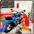 Bike Mechanic Moto Workshop 3D Zeichen