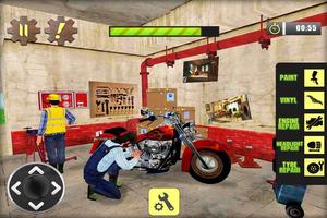 Bike Mechanic Moto Workshop 3D Cartaz