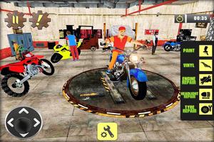 Bike Mechanic Moto Workshop 3D imagem de tela 1