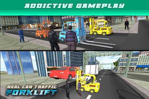 Real Car Traffic Forklift Sim ảnh chụp màn hình 1