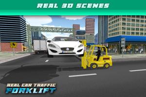 Real Car Traffic Forklift Sim ảnh chụp màn hình 2