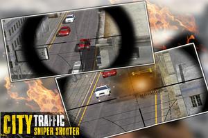 City Traffic Sniper Shooter 3D syot layar 1