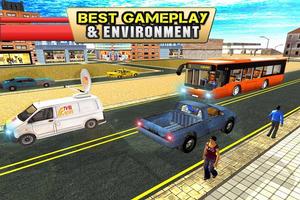 City Tour Bus Coach Driver 3D ảnh chụp màn hình 1