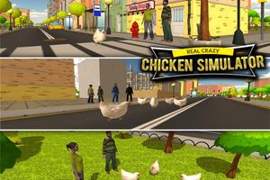 Crazy Chicken Simulator 3D Affiche