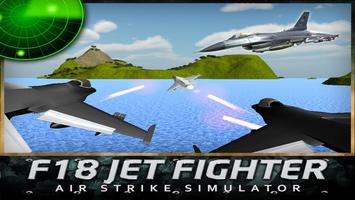 F18 Jet Fighter Air Strike 3D poster
