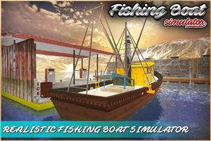 Fishing Boat Simulator 3D Affiche