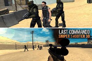 Ostatni CommandoSniper Shooter plakat